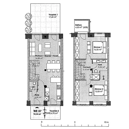 Prora - Komfortables Dünen Apartment mit Strandzugang, Gemeinschaftssauna und Waschmaschine - Hühnergott Apartamento